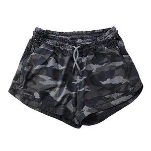 Athleta Girl Girl's M (8-10) All Play 3" Short Black Camo Athletic Shorts Pocket